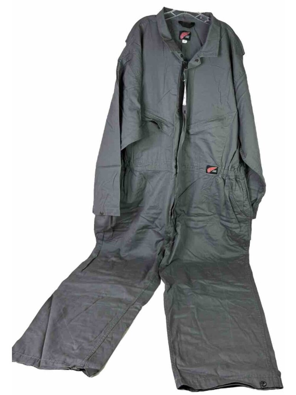 Redwing XL ? 54" (Actual 42x31)See Measurement Zip Gray Coveralls Mechanic -New